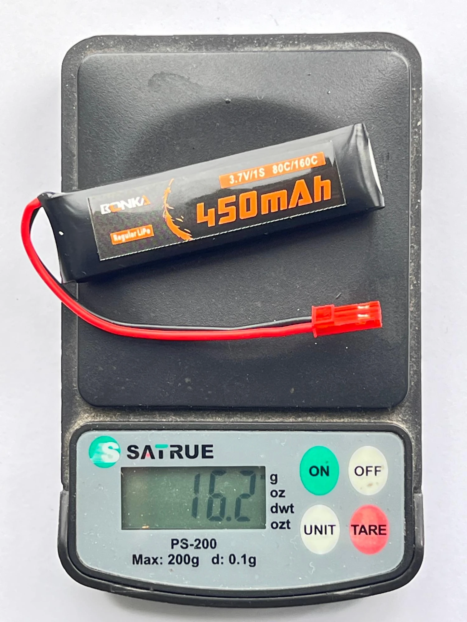 Bonka LiPo 1S 450mAh 3.7V 80C JST 3 Bonka LiPo 1S 450mAh 3.7V 80C JST - Image 3