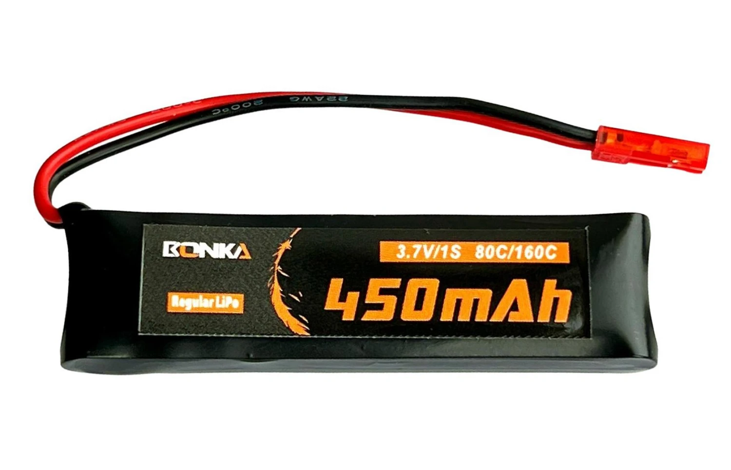 Bonka LiPo 1S 450mAh 3.7V 80C JST 1 Bonka LiPo 1S 450mAh 3.7V 80C JST