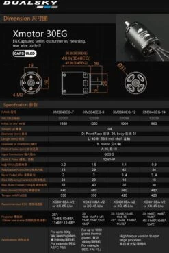DualskyXM3040EG-9 1350 RPM/V 104g Cased Outrunner 7 DualskyXM3040EG-9 1350 RPM/V 104g Cased Outrunner -Remote Control Models Store dualsky xm3040eg 9 1350 rpm v 104g cased outrunner 40