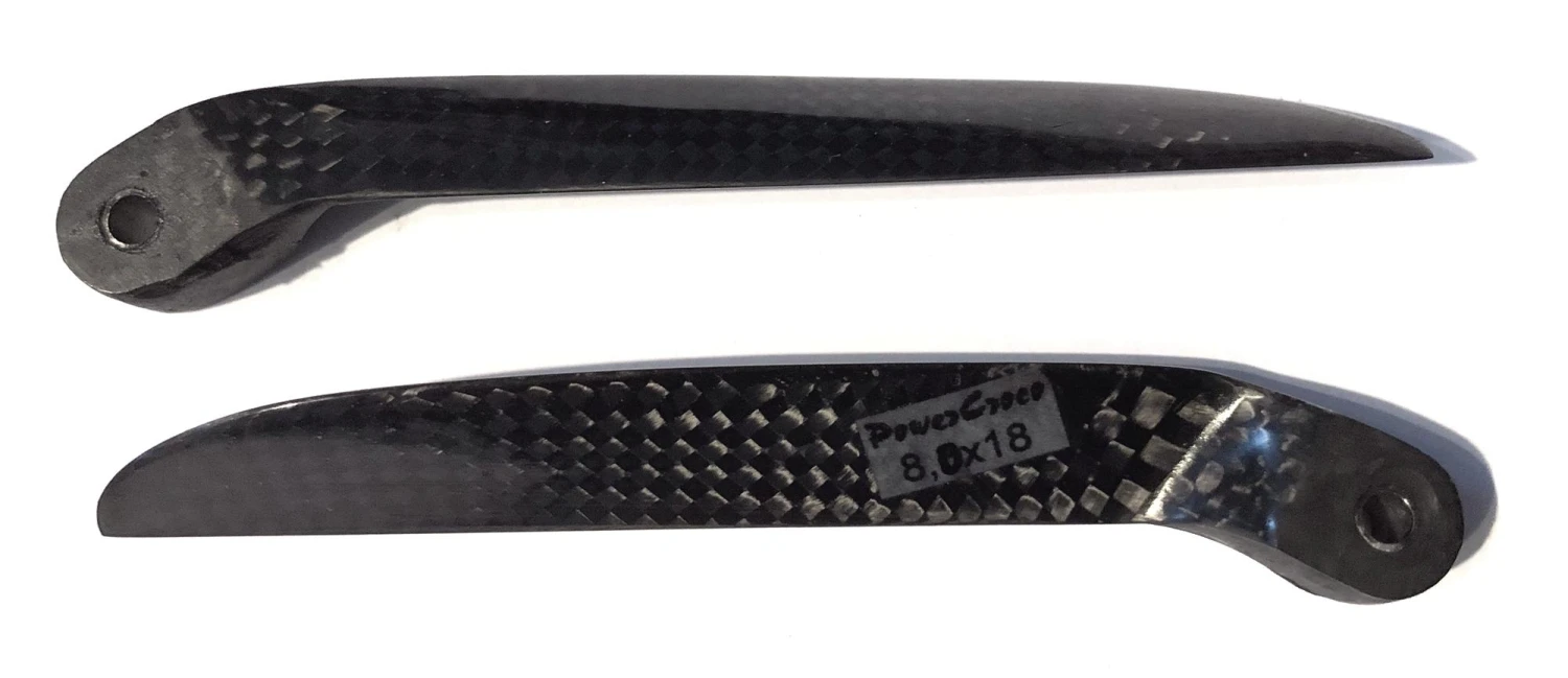 MK 8x18 Folding Prop Blades 1 MK 8x18 Folding Prop Blades