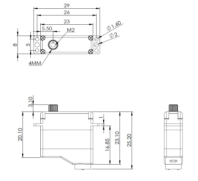 MKS HV6120H Servo - 5.4Kg.cm 0.08s 11.0g 8mm 3 MKS HV6120H Servo - 5.4Kg.cm 0.08s 11.0g 8mm - Image 3