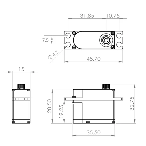 MKS HV747Servo - 15.0Kg.cm 0.13s 35.5g 15mm 2 MKS HV747Servo - 15.0Kg.cm 0.13s 35.5g 15mm - Image 2