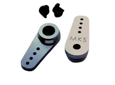 MKS Long Metal Servo Output Arms (2) 1 MKS Long Metal Servo Output Arms (2)